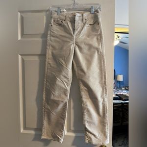 Levi’s wedgie straight bone colored corduroy pants